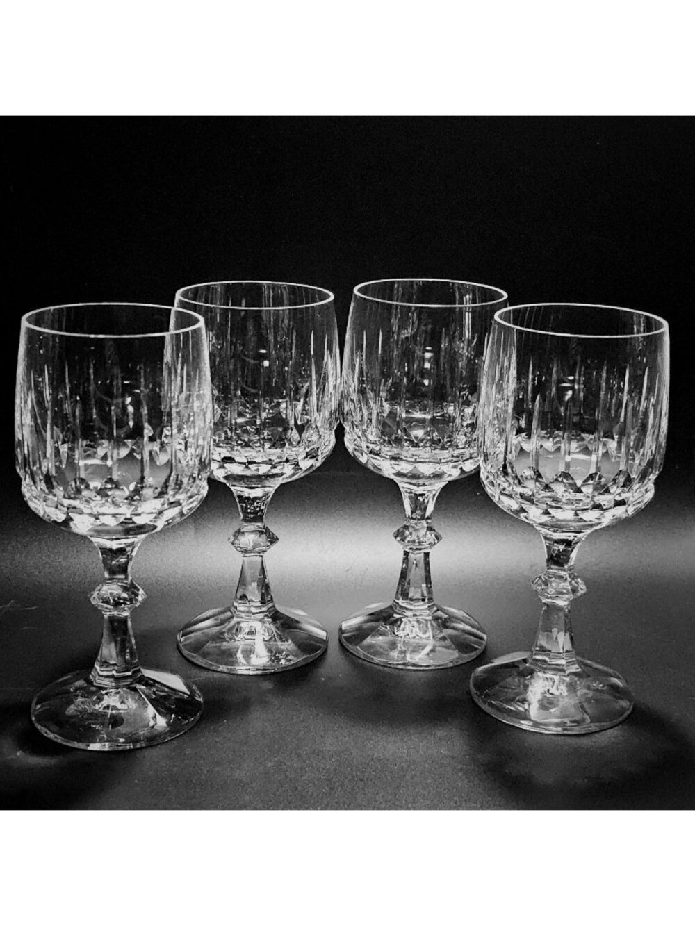 4 Schott Zwiesel Tango Water Goblets 6.75" fine crystal quality cut glassware